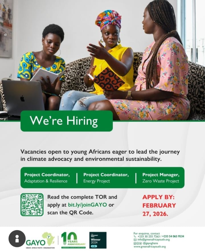 Green Africa Youth OrganizationJob Advert 